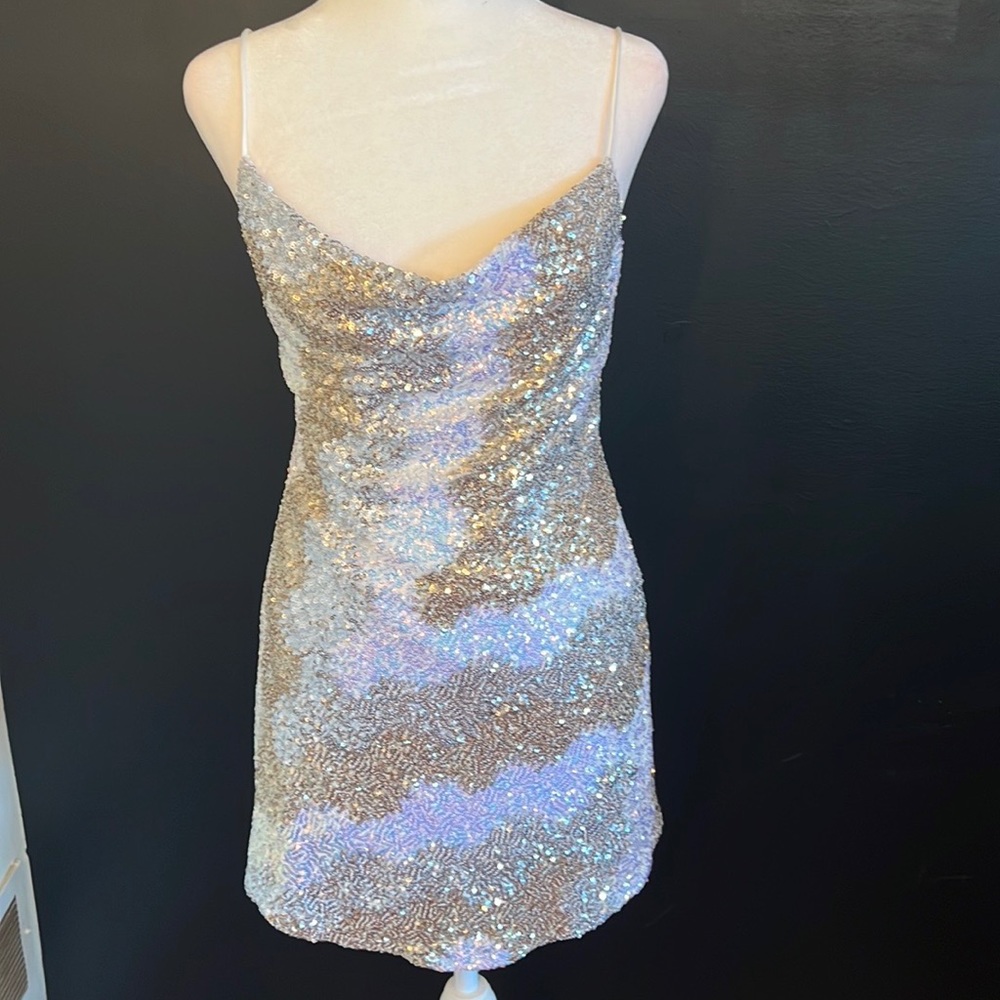 Selfie Leslie mini sequin dress size XS